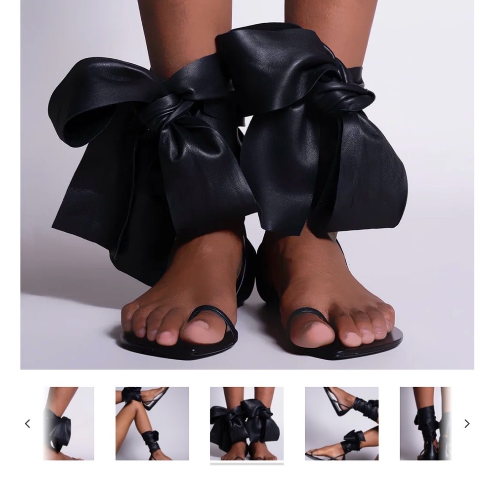 Aminah Abdul Jillil bow sandal BRAND NEW